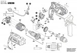 Bosch 3 601 B17 107 Gsb 13 Re Percussion Drill 230 V / Eu Spare Parts